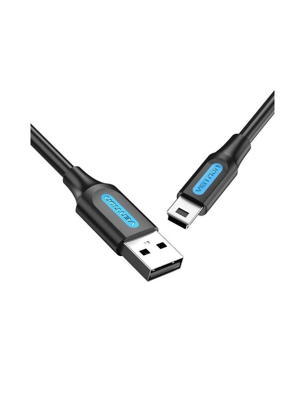 Cable USB 2.0 Vention COMBH/ USB Macho - MiniUSB Macho/ Hasta 10W/ 480Mbps/ 2m/ Negro