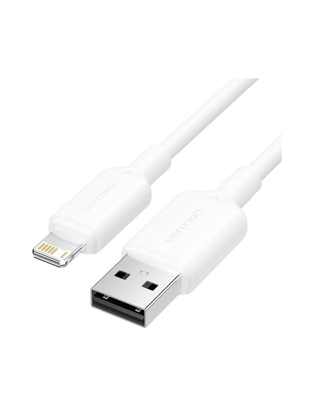 Cable USB 2.0 Lightning Vention LAMWH/ USB Macho - Lightning Macho/ 480Mbps/ 2m/ Blanco