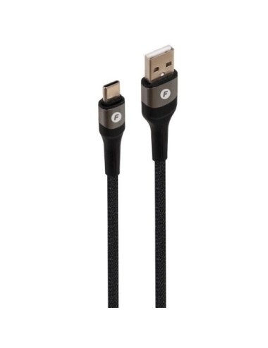 Cable USB 2.0 Tipo-C Fonestar USB-CA/ USB Tipo-C Macho - USB Macho/ 480Mbps/ 1m/ Negro