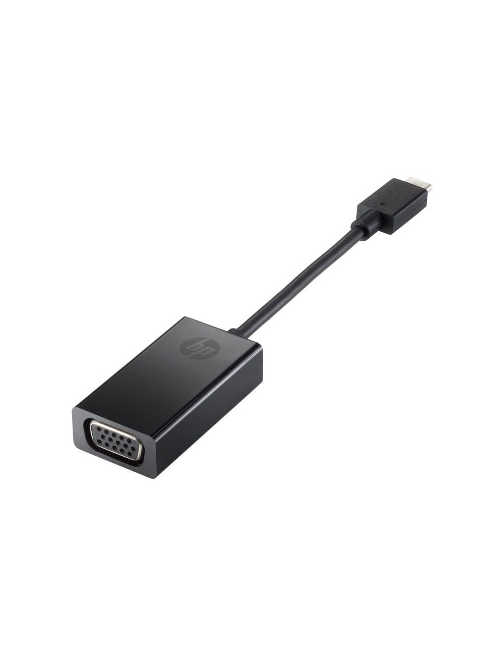 Conversor HP 4SH06AA/ USB Tipo-C Macho - VGA Hembra/ 7.6cm/ Negro