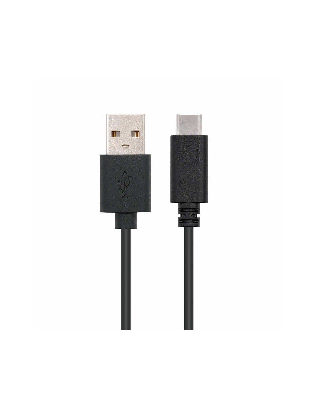 Cable USB 2.0 Nanocable 10.01.2102/ USB Tipo-C Macho - USB Macho/ 480Mbps/ 2m/ Negro