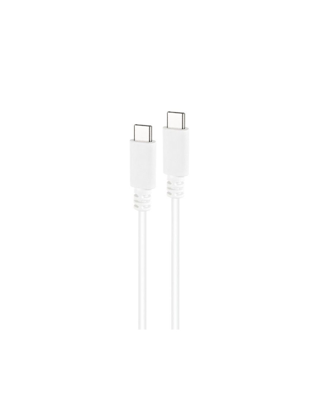 Cable USB 2.0 Tipo-C Nanocable 10.01.2301-L150-W/ USB Tipo-C Macho - USB Tipo-C Macho/ 480Mbps/ 1.5m/ Blanco