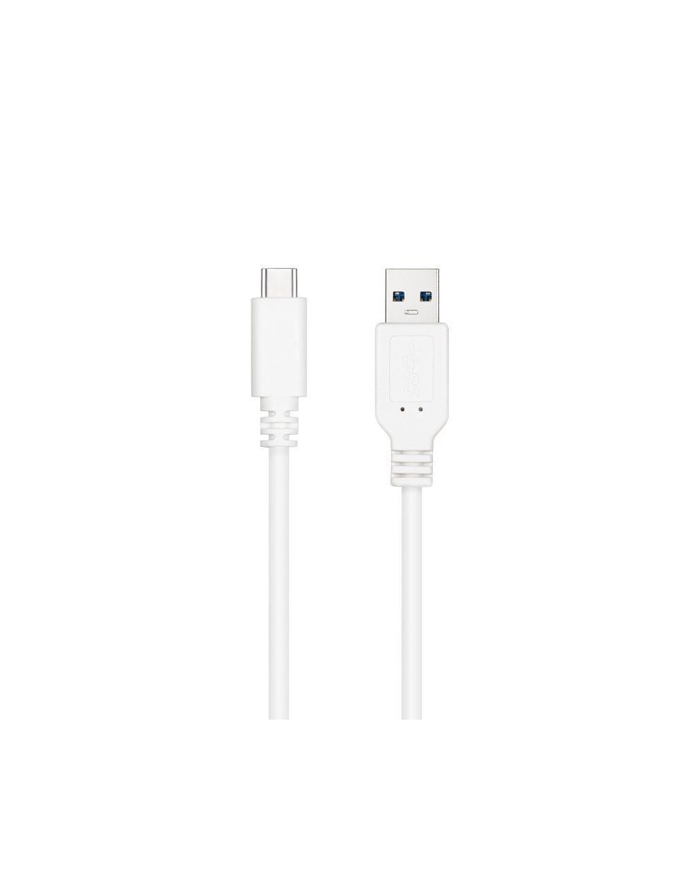 Cable USB 3.1 Tipo-C Nanocable 10.01.4001-L150-W/ USB Tipo-C Macho - USB Macho/ 10Gbps/ 1.5m/ Blanco
