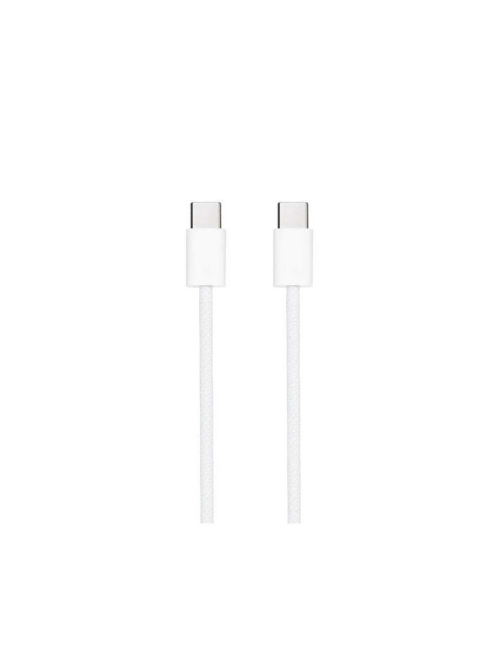 Cable USB 2.0 Tipo-C Nanocable 10.01.6001-CO/ USB Tipo-C Macho - USB Tipo-C Macho/ Hasta 60W/ 480Mbps/ 1m/ Blanco