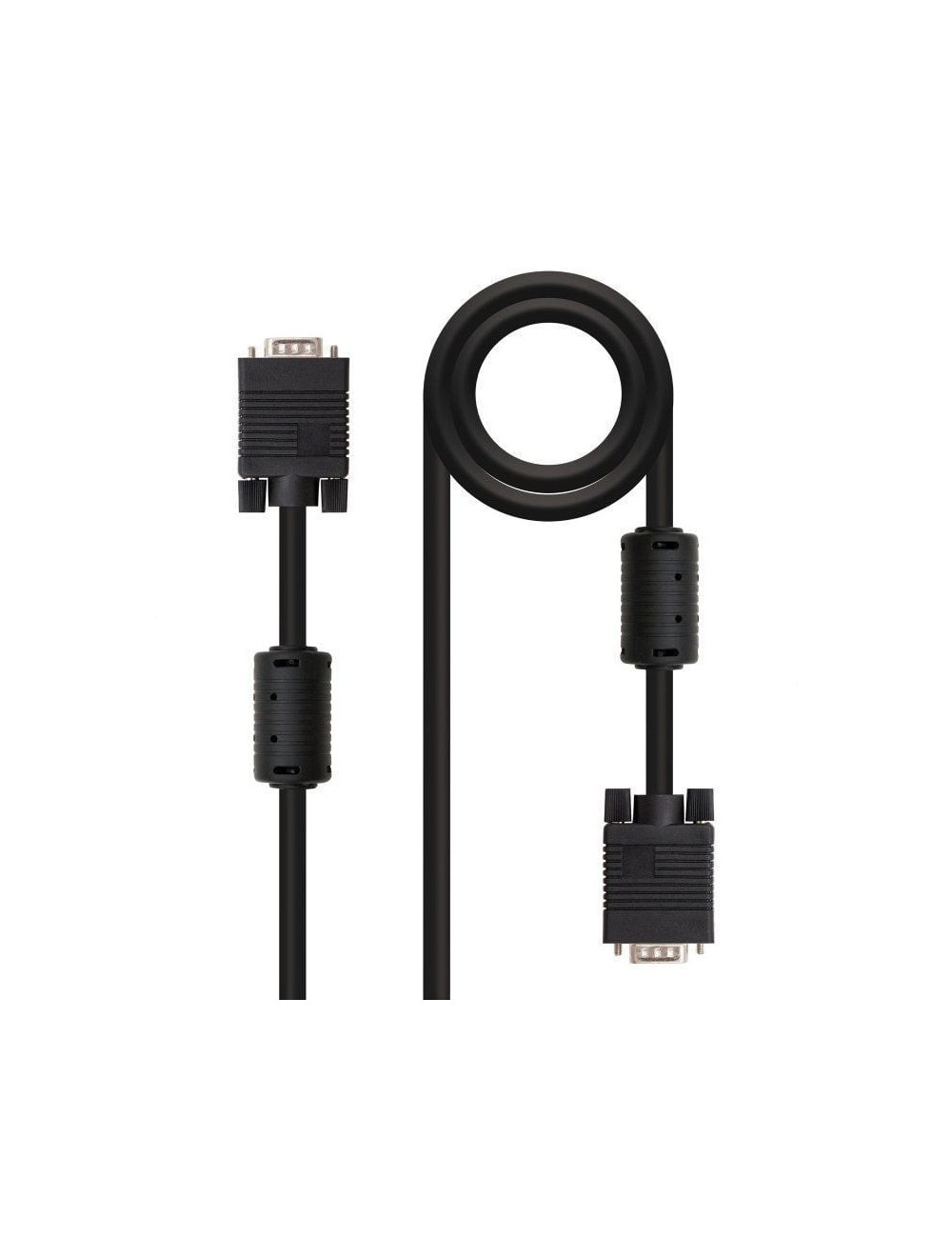 Cable SVGA Nanocable 10.15.0115/ VGA Macho - VGA Macho/ 15m/ Negro