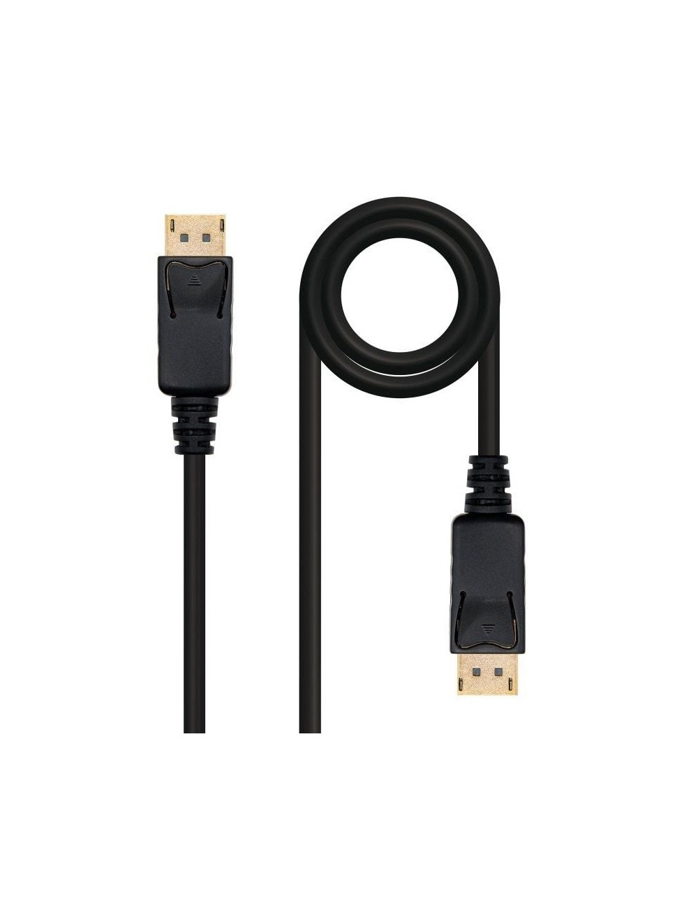 Cable DisplayPort 1.2 4K Nanocable 10.15.2301/ DisplayPort Macho - DisplayPort Macho/ 1m/ Negro