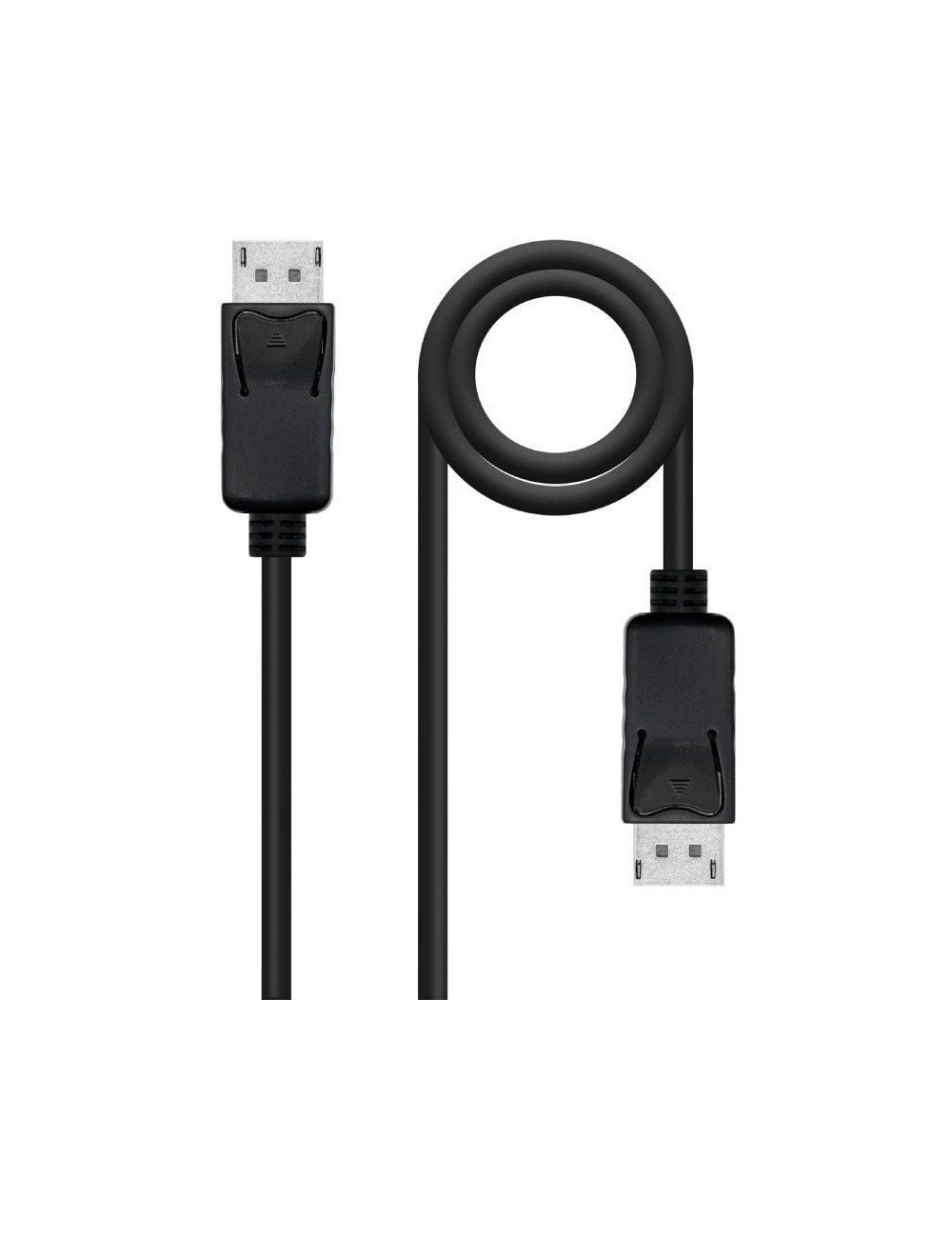 Cable DisplayPort 1.4 8K Nanocable 10.15.2800/ DisplayPort Macho - DisplayPort Macho/ 50cm/ Certificado/ Negro