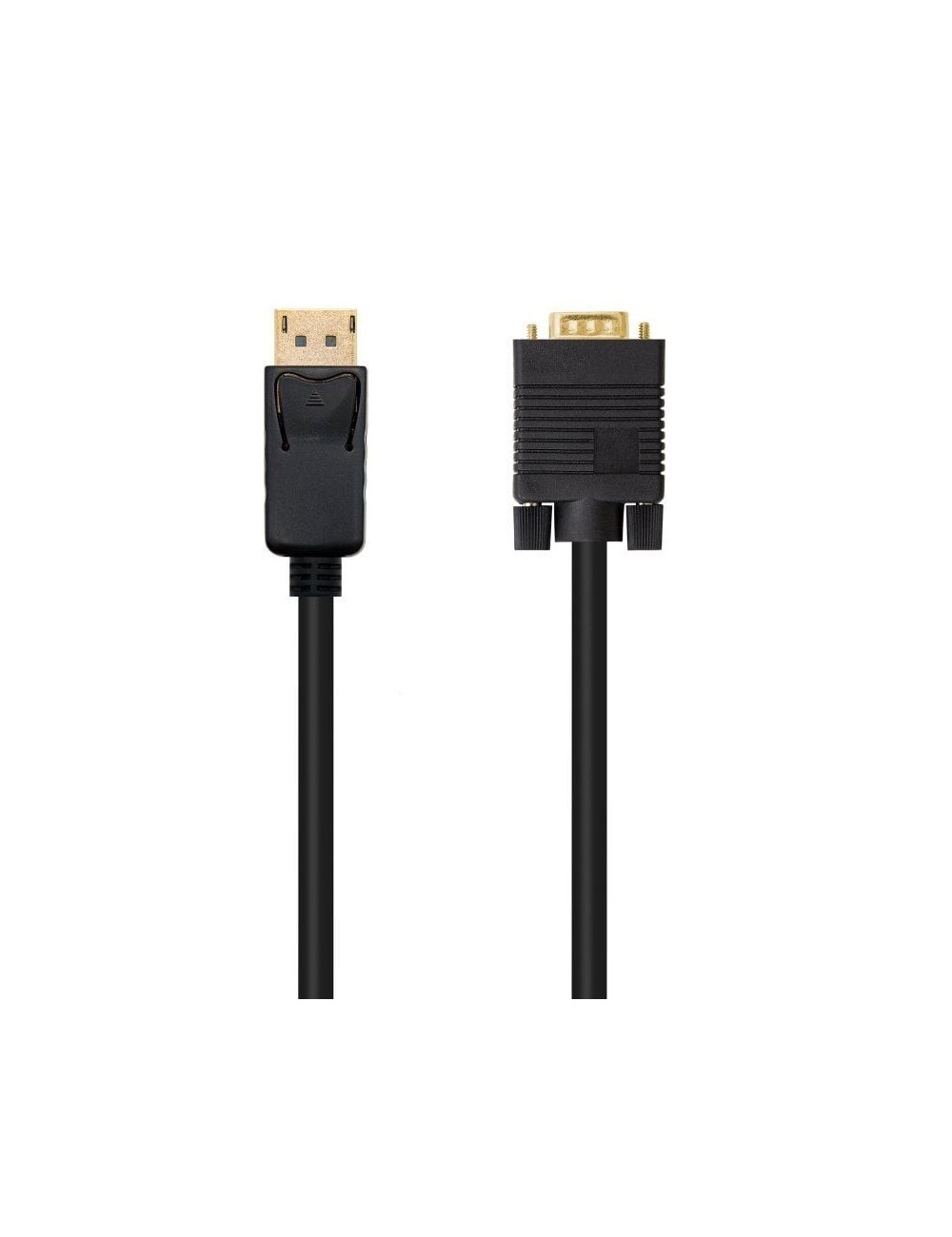 Cable Conversor Nanocable 10.15.4401/ DisplayPort Macho - VGA Macho/ 1m/ Negro