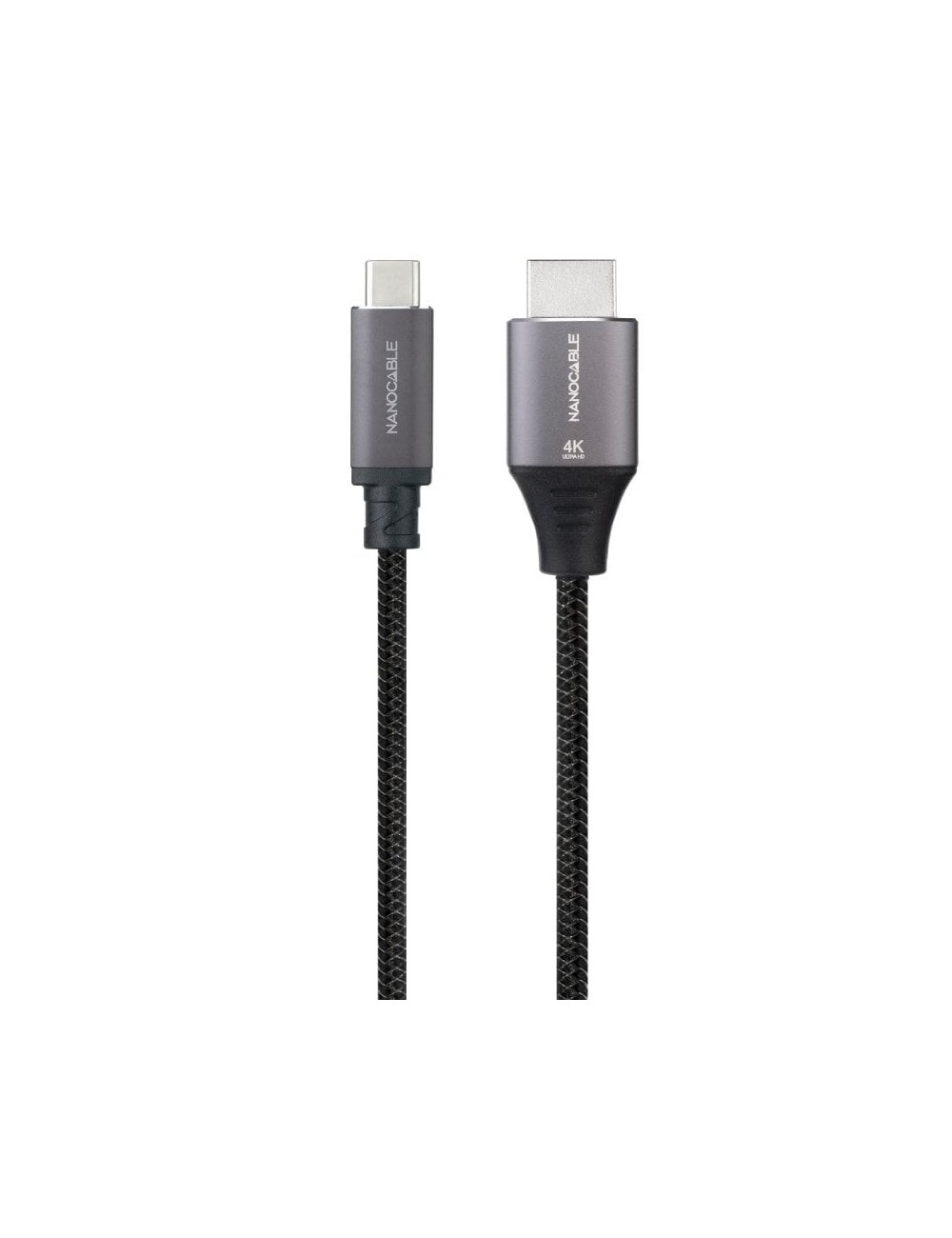 Cable Conversor Nanocable 10.15.5262/ USB Tipo-C Macho - HDMI Macho/ 1.8m/ Negro
