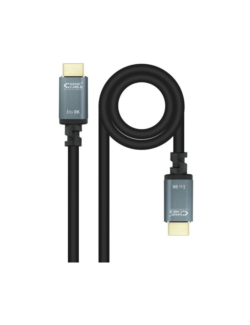 Cable HDMI 2.1 IRIS 8K Nanocable 10.15.8005/ HDMI Macho - HDMI Macho/ 5m/ Negro