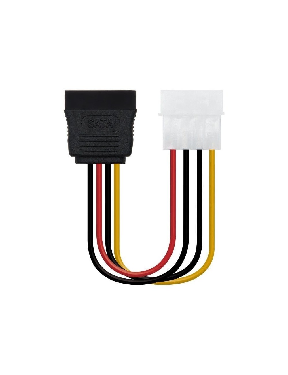 Cable de Alimentación SATA Nanocable 10.19.0205-OEM/ Molex Macho - SATA Hembra/ 16cm