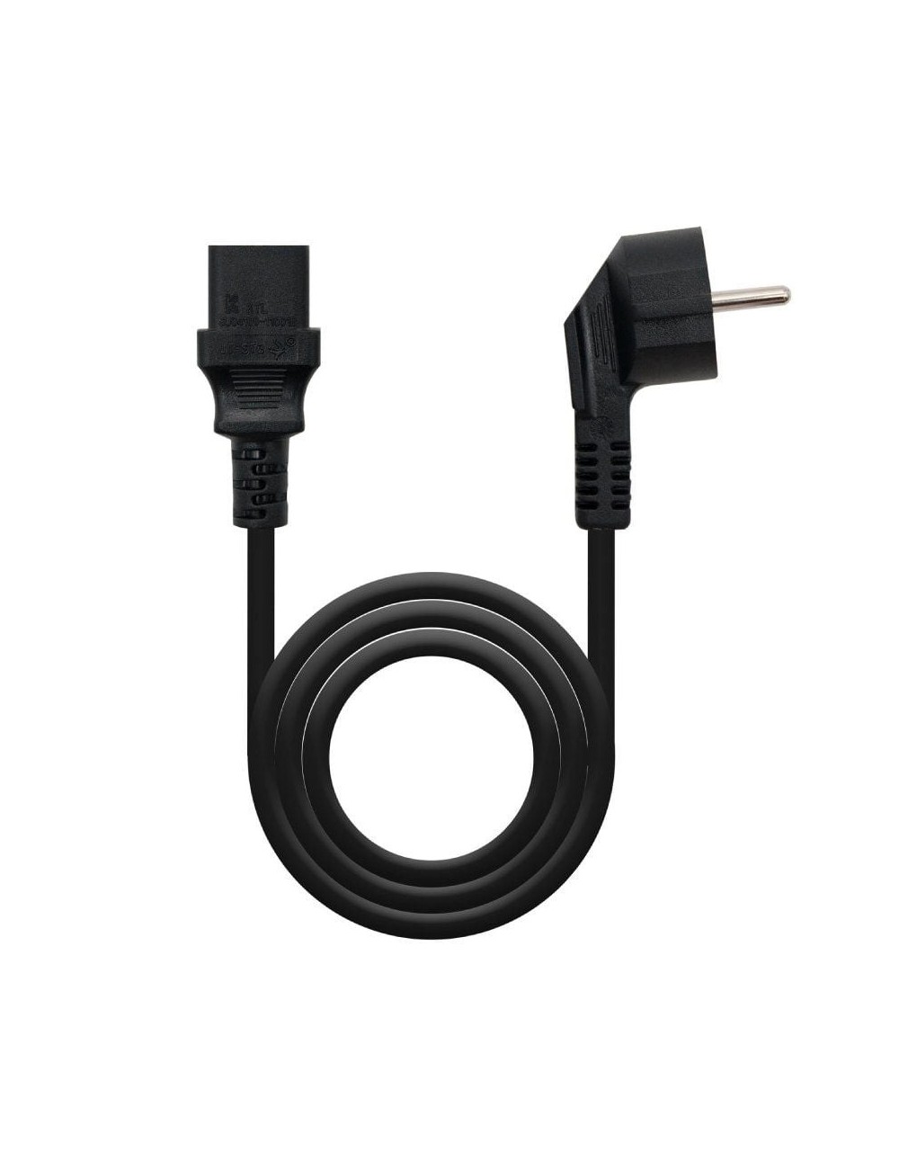 Cable Alimentación CPU Nanocable 10.22.0102-L2/ CEE7 Macho - C13 Hembra/ 2m/ Negro