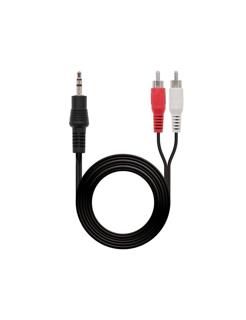Cable Estéreo Nanocable 10.24.0301/ Jack 3.5 Macho - RCA Macho/ 1.5m/ Negro
