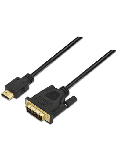 Cable HDMI Nanocable 10.15.0503/ DVI Macho - HDMI Macho/ 3m/ Negro