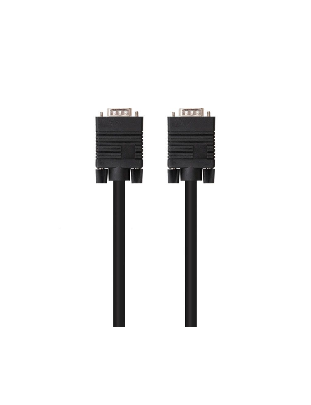 Cable SVGA Nanocable 10.15.1303/ VGA Macho - VGA Macho/ 3m/ Negro