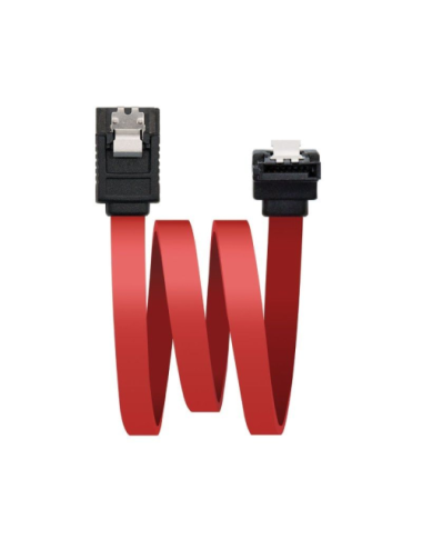 Cable SATA Nanocable 10.18.0301/ SATA Hembra - SATA Hembra/ 50cm/ Rojo
