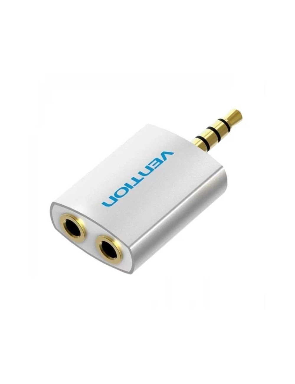 Adaptador Audio Vention BDAW0/ Jack 3.5 Macho - 2x Jack 3.5 Hembra/ Blanco