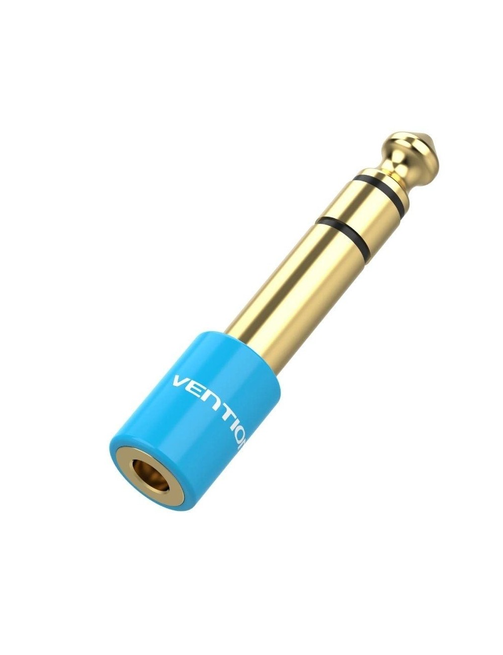 Adaptador Jack Vention VAB-S01-L/ Jack 6.5 Macho - Jack 3.5 Hembra/ Azul