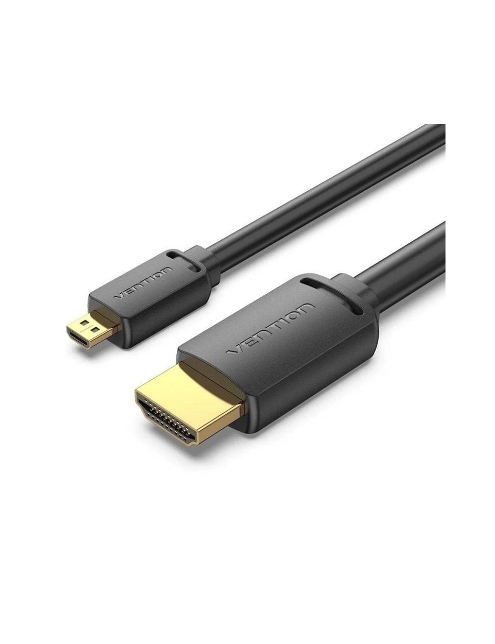 Cable Micro HDMI 2.0 4K Vention AGIBH/ HDMI Macho - Micro HDMI Macho/ 2m/ Negro