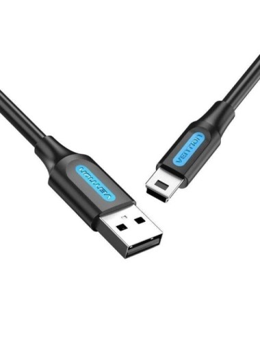 Cable USB 2.0 Vention COMBD/ USB Macho - MiniUSB Macho/ 480Mbps/ 50cm/ Negro