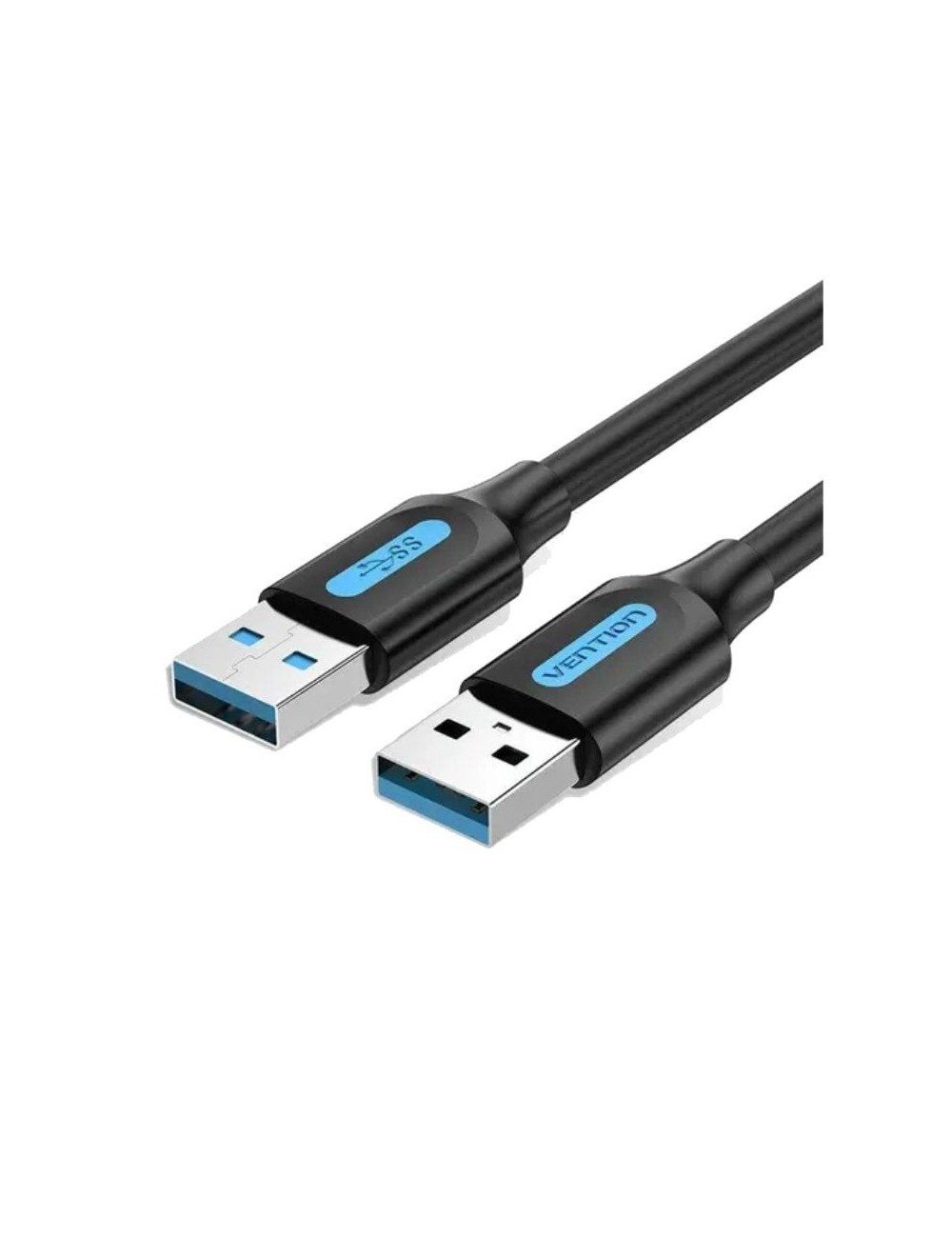 Cable USB 3.0 Vention CONBF/ USB Macho - USB Macho/ 5Gbps/ 1m/ Negro