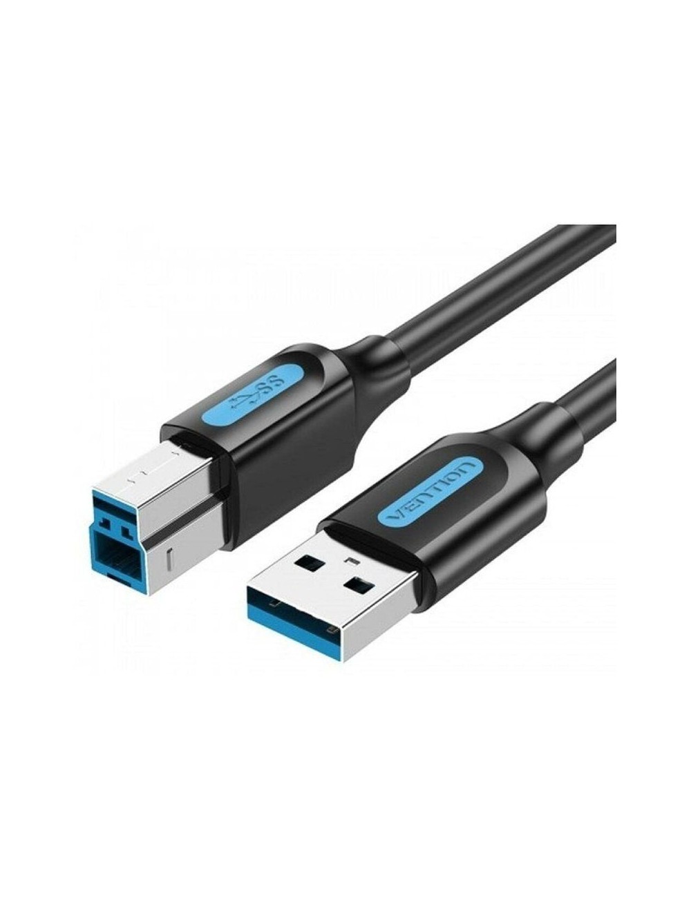 Cable USB 3.0 Vention COOBH/ USB Tipo-B Macho - USB Macho/ 5Gbps/ 2m/ Negro