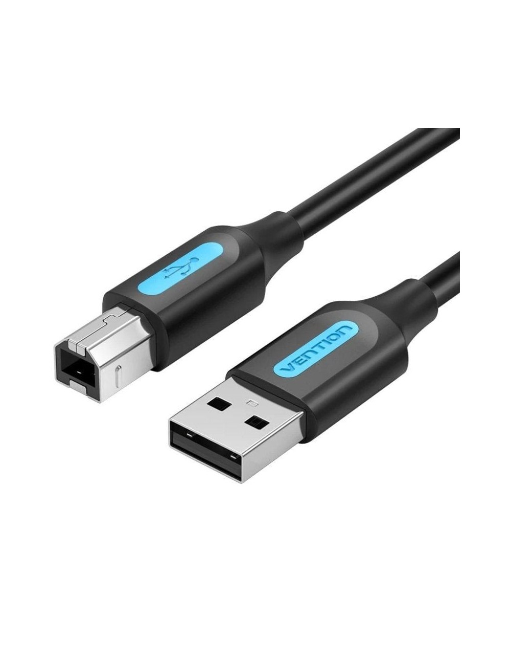 Cable USB 2.0 Impresora Vention COQBD/ USB Tipo-B Macho - USB Macho/ 480Mbps/ 50cm/ Negro