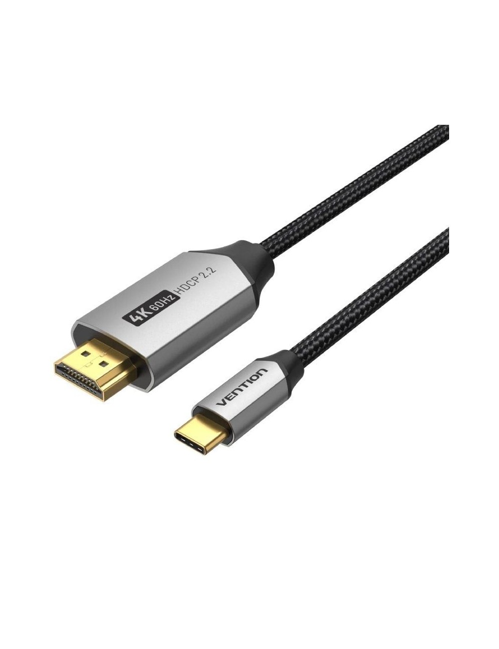 Cable Conversor HDMI 2.0 4K Vention CRBBG/ USB Tipo-C Macho - HDMI Macho/ 1.5m/ Negro