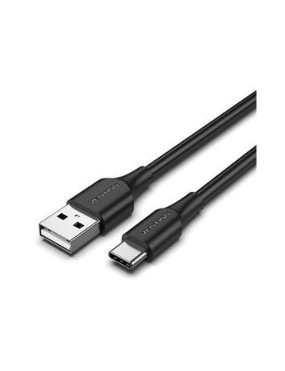 Cable USB 2.0 Tipo-C Vention CTHBI/ USB Tipo-C Macho - USB Macho/ 480Mbps/ 3m/ Negro
