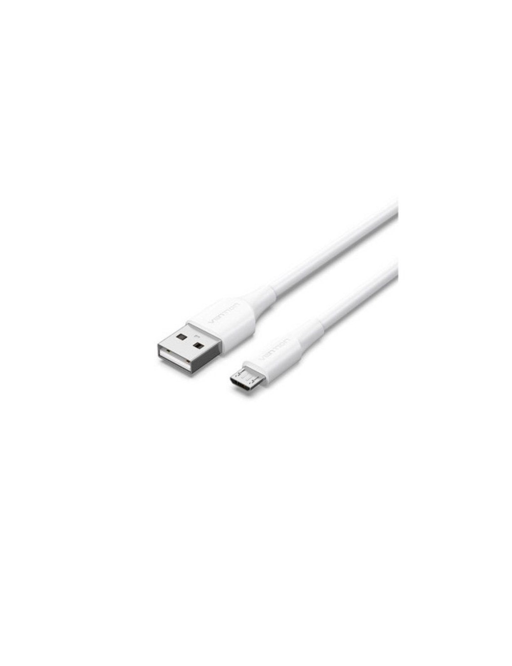 Cable USB 2.0 Vention CTIWG/ USB Macho - MicroUSB Macho/ Hasta 60W/ 480Mbps/ 1.5m/ Blanco