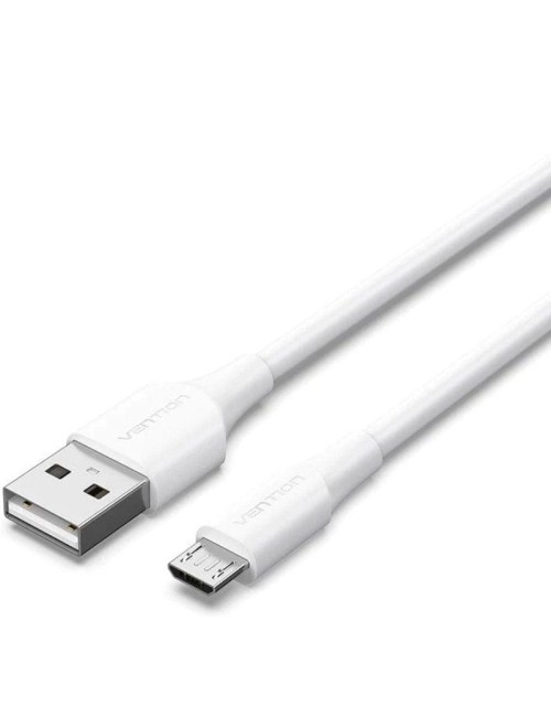 Cable USB 2.0 Vention CTIWH/ USB Macho - MicroUSB Macho/ 480Mbps/ 2m/ Blanco