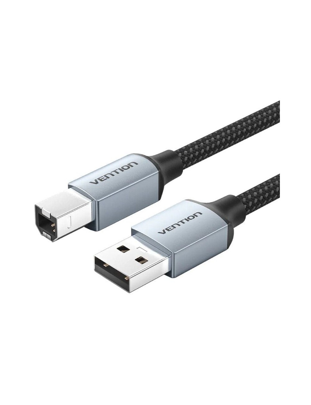 Cable USB 2.0 Impresora Vention CTTHG/ USB Tipo-B Macho - USB Macho/ 480Mbps/ 2m/ Gris