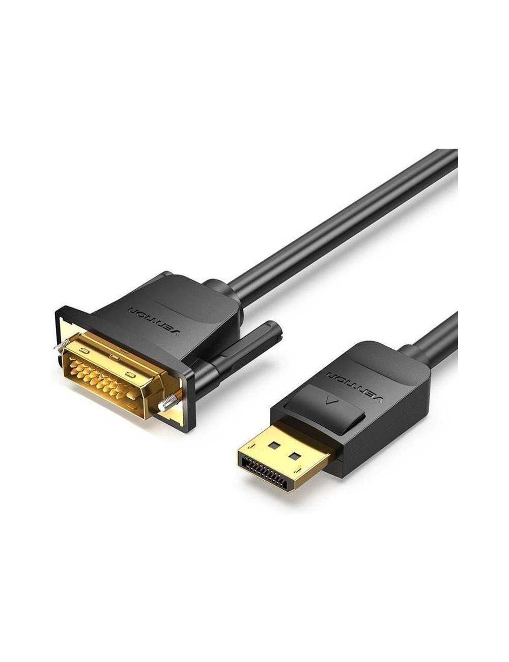 Cable Conversor Vention HAFBF/ DisplayPort Macho - DVI Macho/ 1m/ Negro