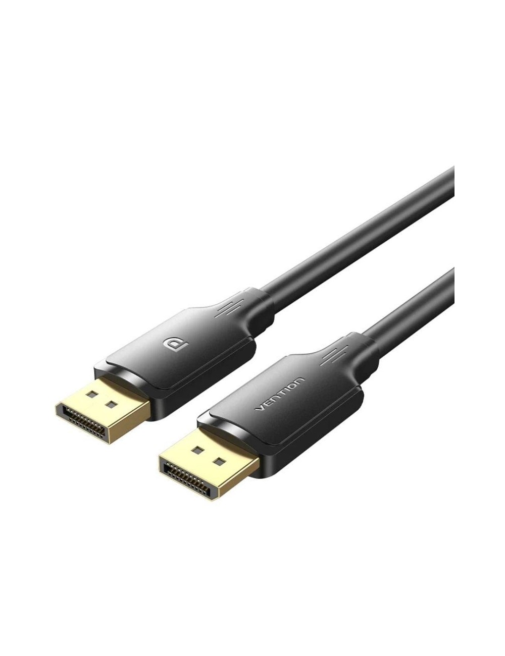 Cable Conversor Vention HAKBH/ DisplayPort Macho - DisplayPort 4K Macho/ 2m/ Negro