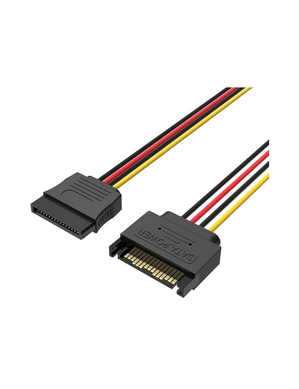 Cable Alimentación 15Pin Vention KDABY/ SATA Macho - SATA Hembra/ 30cm