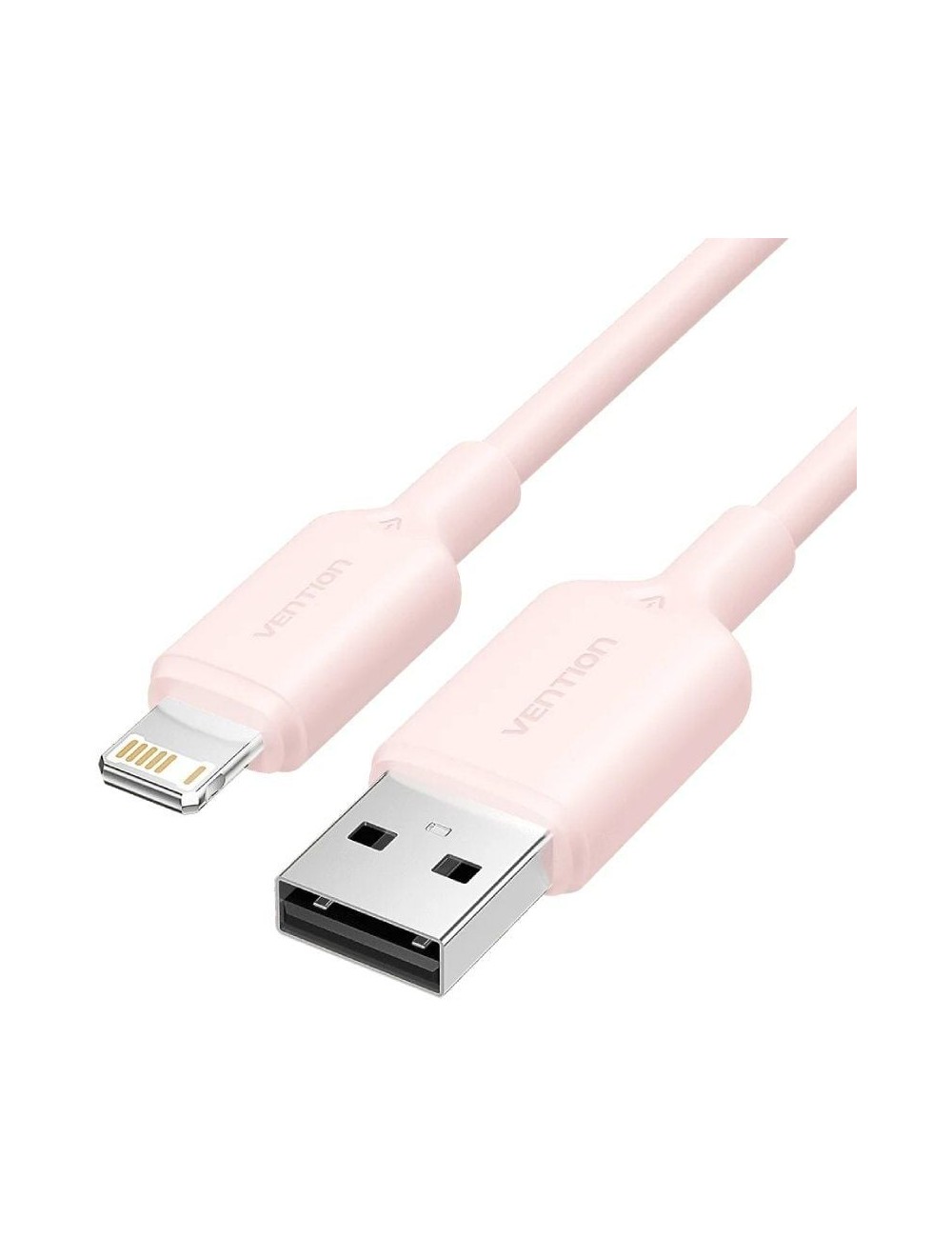 Cable USB 2.0 Lightning Vention LAMPH/ USB Macho - Lightning Macho/ 480Mbps/ 2m/ Rosa