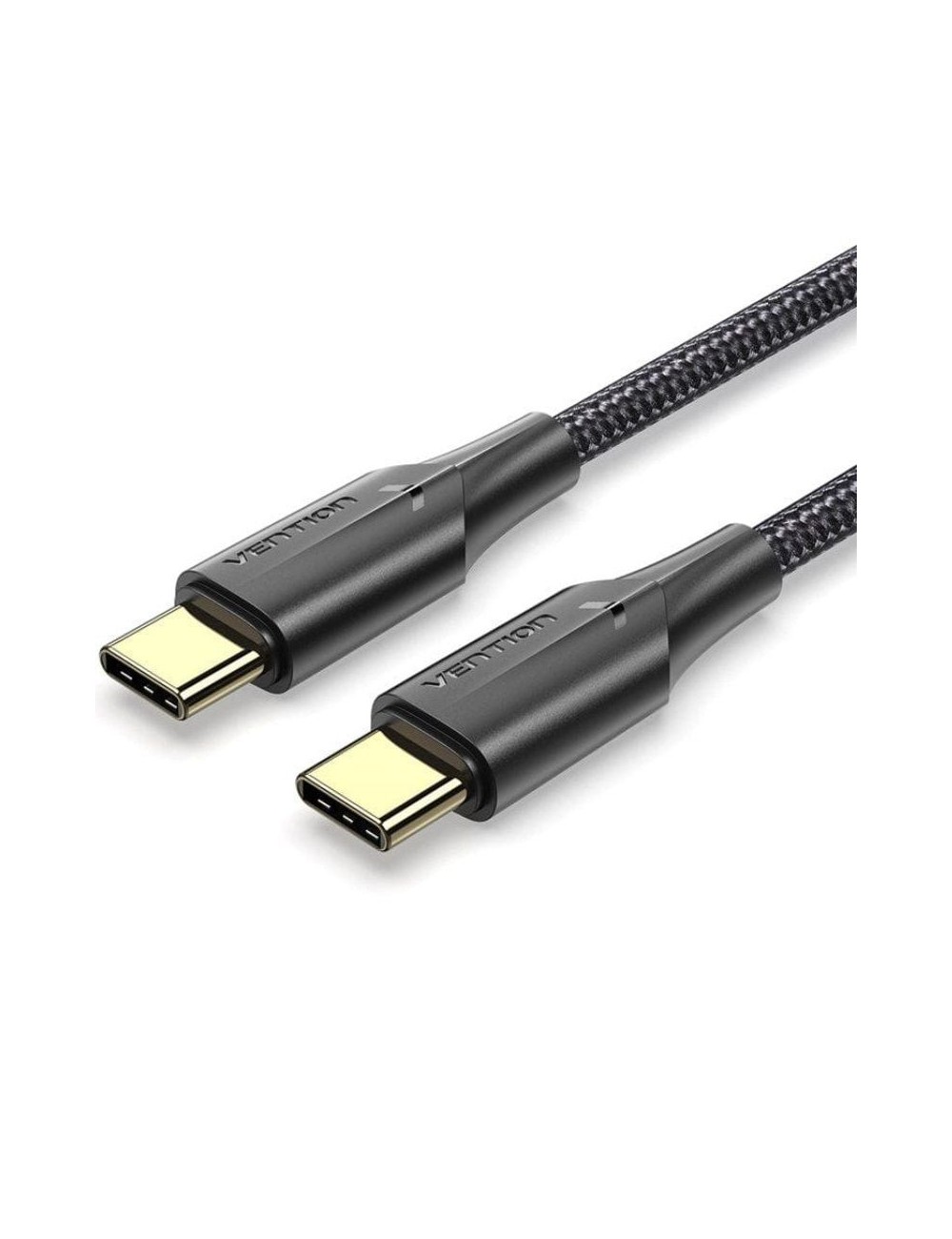 Cable USB 2.0 Tipo-C 3A Vention TAUBI/ USB Tipo-C Macho - USB Tipo-C Macho/ 480Mbps/ 3m/ Negro