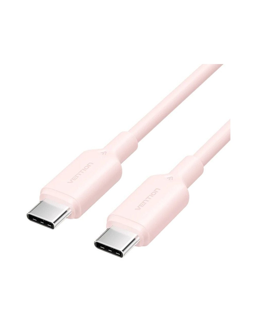 Cable USB 2.0 Tipo-C 3A Vention TRCPH/ USB Tipo-C Macho - USB Tipo-C Macho/ Hasta 60W/ 480Mbps/ 2m/ Rosa