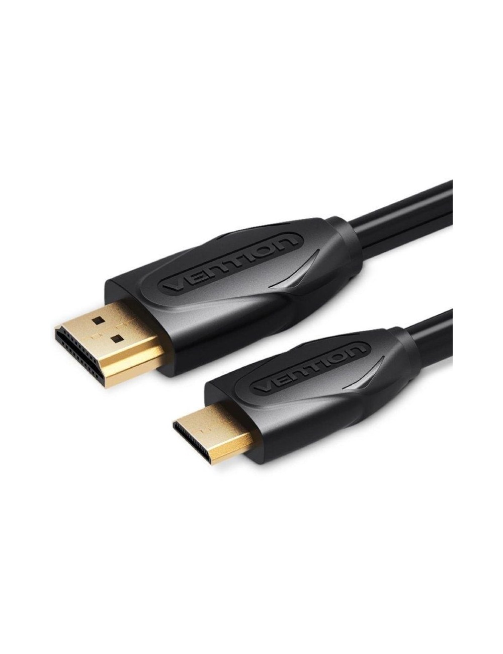Cable HDMI Vention VAA-D02-B200/ HDMI Macho - Mini HDMI Macho/ 2m/ Negro