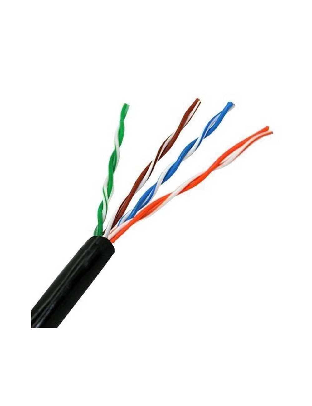 Bobina de Cable RJ45 para Exteriores UTP Aisens A133-0212 Cat.5e/ 100m/ Impermeable/ Negro
