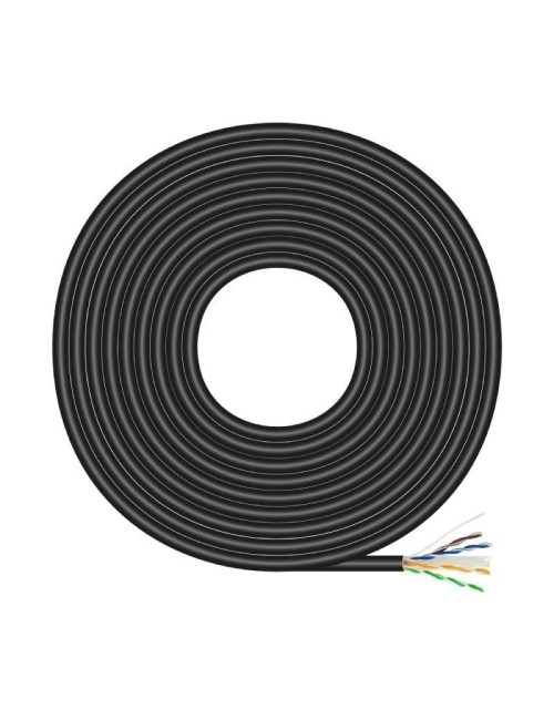 Bobina de Cable RJ45 para Exteriores UTP AWG23 Aisens A135-0675 Cat.6/ 100m/ Impermeable/ Negro