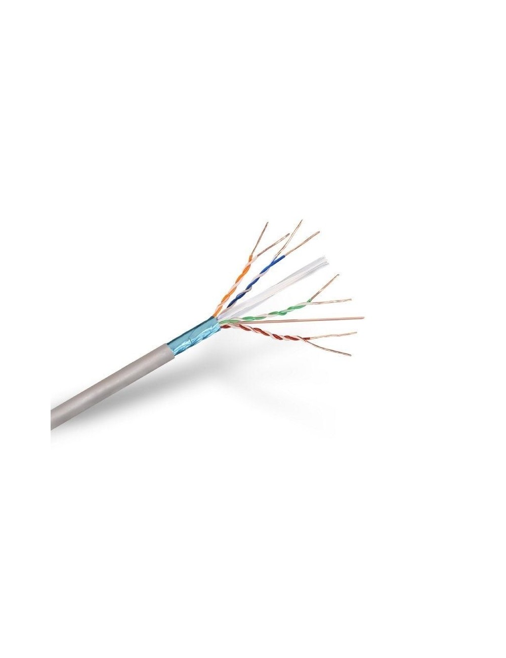 Bobina de Cable RJ45 FTP Aisens A136-0281 Cat.6/ 100m/ Gris