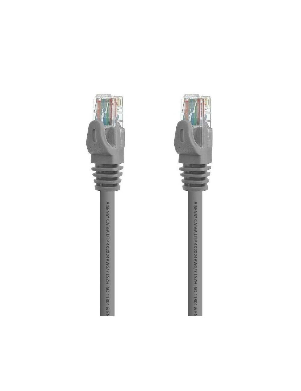 Cable de Red RJ45 UTP Aisens A145-0330 Cat.6A/ 10m/ Gris