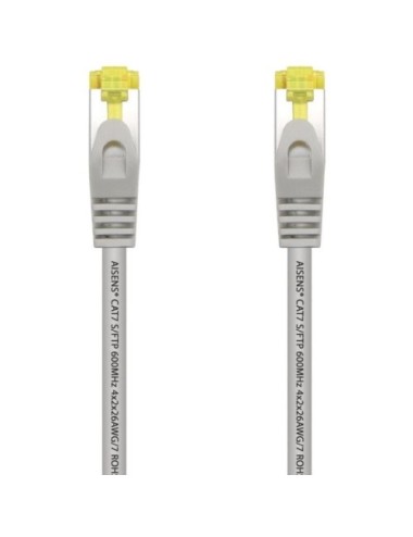 Cable de Red RJ45 S/FTP Aisens A146-0332 Cat.7/ 25cm/ Gris