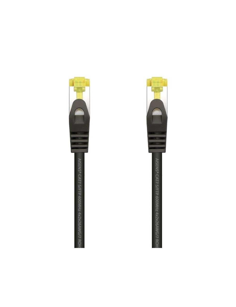 Cable de Red RJ45 SFTP Aisens A146-0484 Cat.7/ 25cm/ Negro