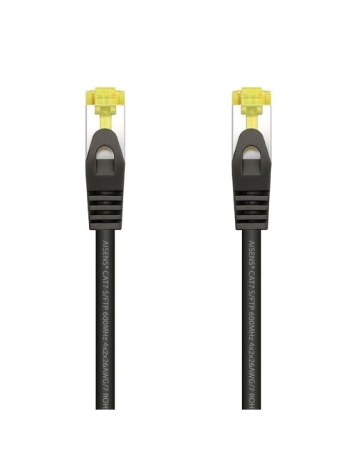 Cable de Red RJ45 SFTP Aisens A146-0484 Cat.7/ 25cm/ Negro
