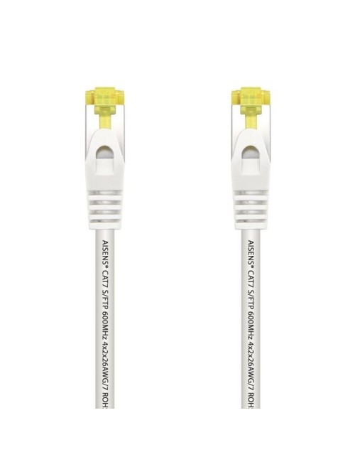 Cable de Red RJ45 SFTP Aisens A146-0490 Cat.7/ 1m/ Blanco