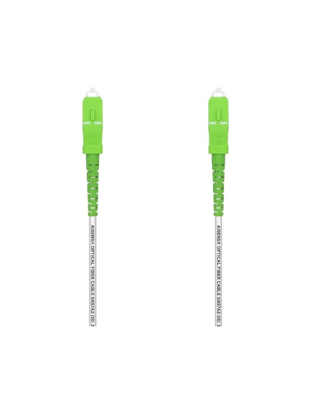 Cable de Fibra Óptica G657A2 3.0 Aisens A152-0501/ LSZH/ 30m/ Blanco