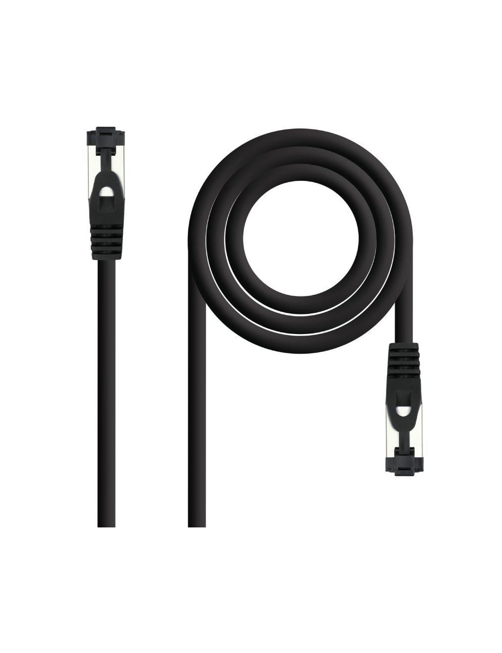 Cable de Red RJ45 SSTP Nanocable 10.20.2001-BK Cat.8.1/ 1m/ Negro