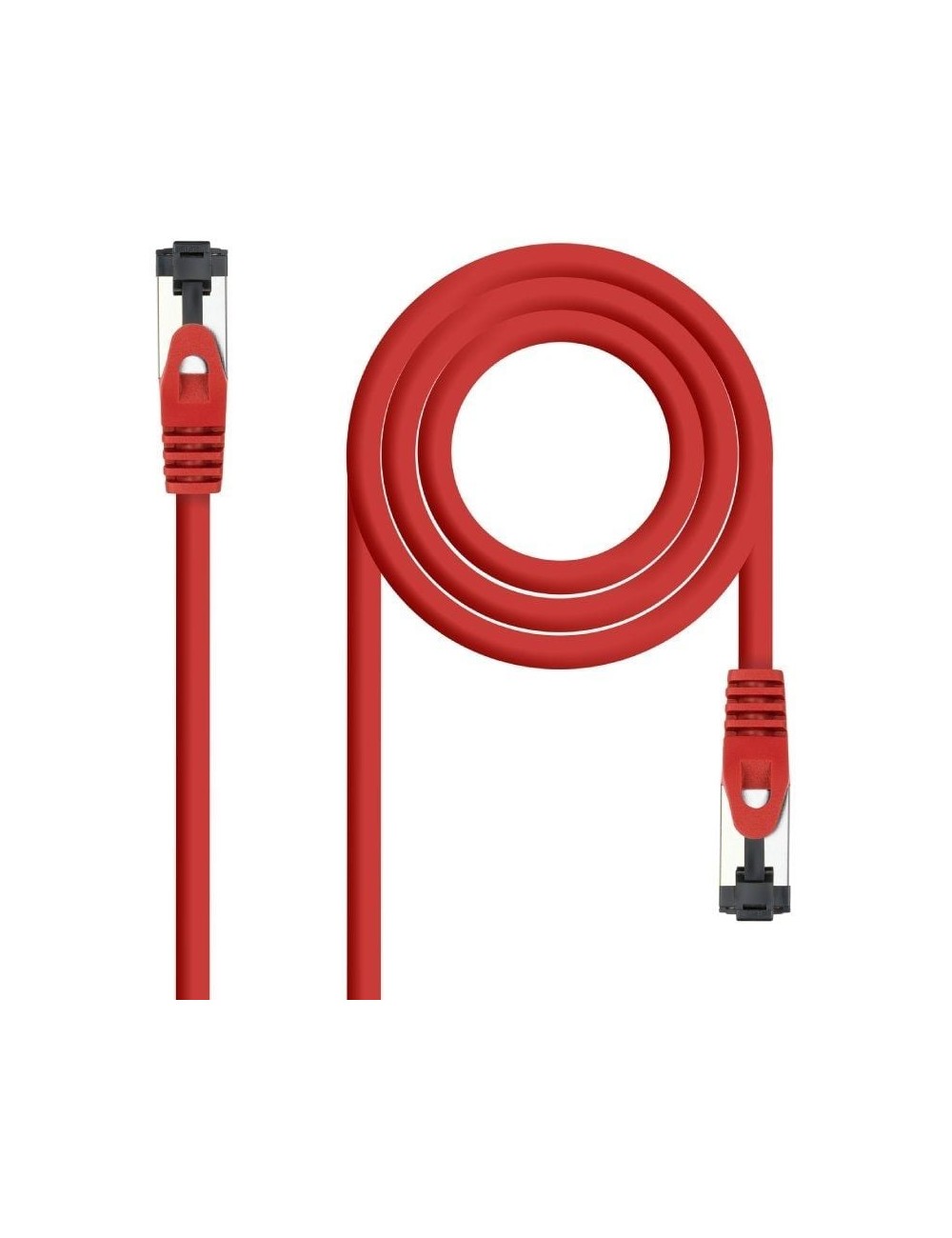 Cable de Red RJ45 SSTP Nanocable 10.20.2001-R Cat.8.1/ 1m/ Rojo
